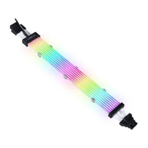 Cable de Extensión RGB Lian Li Strimer Plus V2 12VHPWR, 12+4 a 12+4 Pines, 8 Cables RGB-0