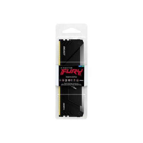 Memoria RAM Kingston Fury Beast RGB, DDR4, 8GB 3200MT/s, Intel XMP 2.0, AMD-2