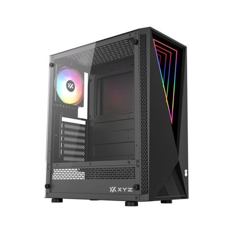 Gabinete Gamer XYZ HORIZON 100 ARGB, Vidrio Templado, USB 3.0, ATX, Negro-0