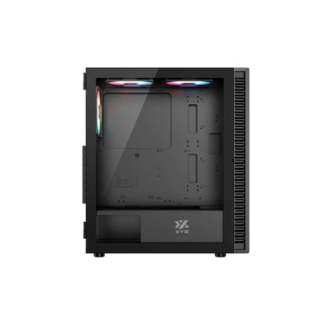 Gabinete Gamer XYZ Maverick Mesh, A-RGB, 6 Ventiladores 140/120mm, USB 3.0, ATX, Black-1