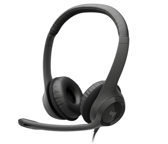 Audífonos con Micrófono H390 Logitech ClearChat Comfort , Alámbrico, USB, Negro-0