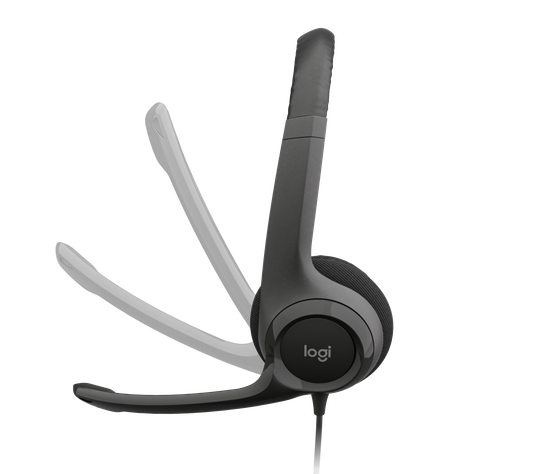 Audífonos con Micrófono H390 Logitech ClearChat Comfort , Alámbrico, USB, Negro-1