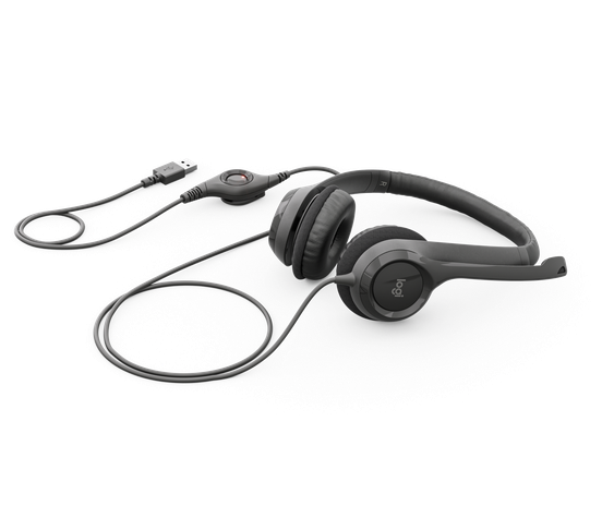 Audífonos con Micrófono H390 Logitech ClearChat Comfort , Alámbrico, USB, Negro-4
