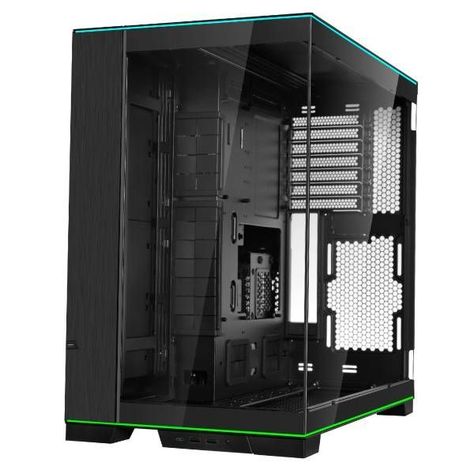 Gabinete Gamer Lian Li O11 Dynamic EVO RGB, Reversible, Hasta 10 Ventiladores, E-ATX, ATX, Negro-1