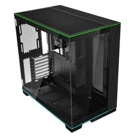 Gabinete Gamer Lian Li O11 Dynamic EVO RGB, Reversible, Hasta 10 Ventiladores, E-ATX, ATX, Negro-2