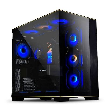 Gabinete Gamer Lian Li O11 Dynamic EVO RGB, Reversible, Hasta 10 Ventiladores, E-ATX, ATX, Negro-4