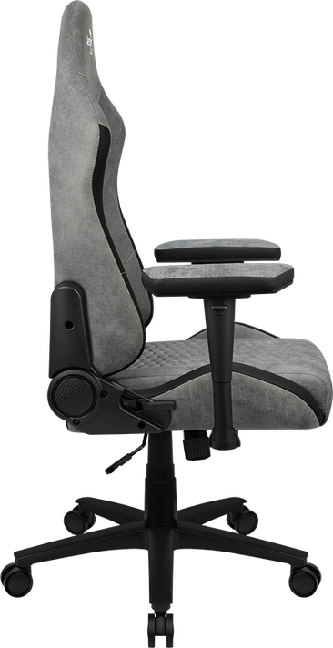 Silla Gamer Profesional Crown AeroSuede Stone Grey-3