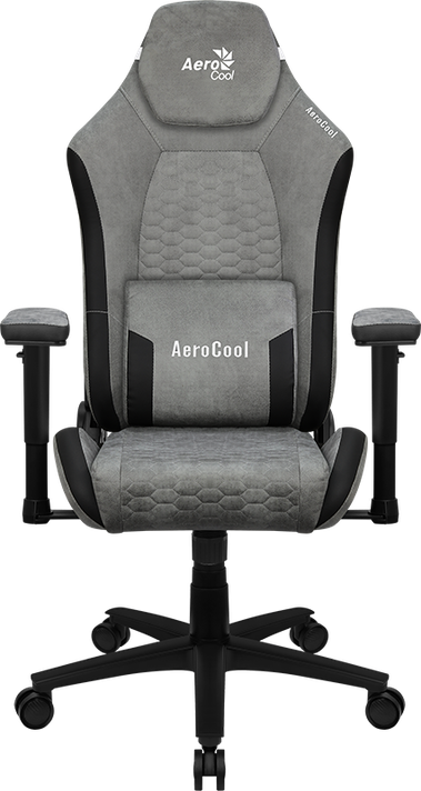 Silla Gamer Profesional Crown AeroSuede Stone Grey-0
