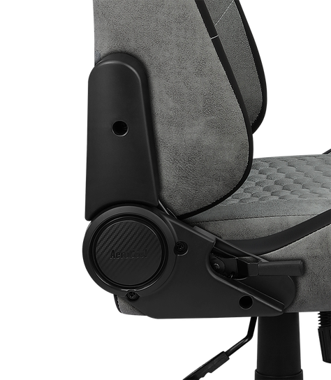 Silla Gamer Profesional Crown AeroSuede Stone Grey-5
