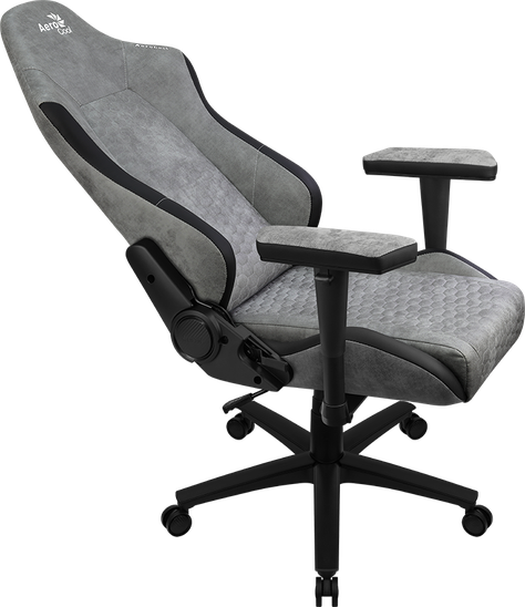 Silla Gamer Profesional Crown AeroSuede Stone Grey-1