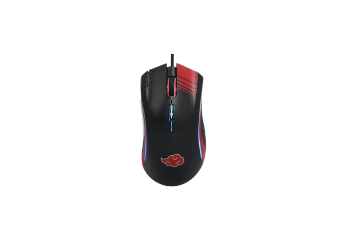 Mouse Gamer Checkpoint MX-200, Akatsuki, 7 Botones, 10000 DPI, RGB, Negro/Rojo-0