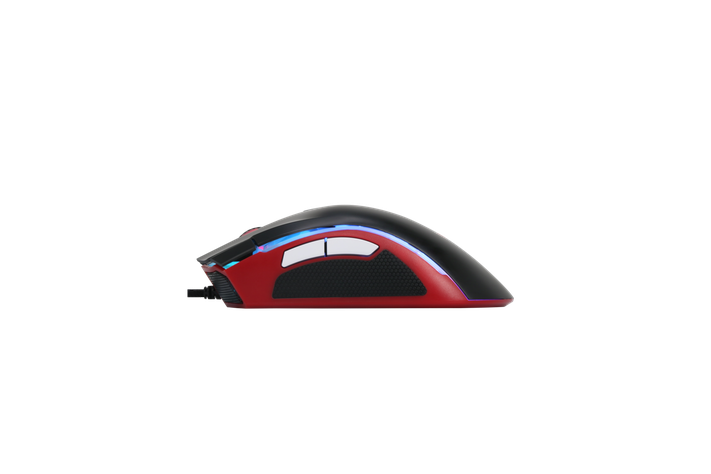 Mouse Gamer Checkpoint MX-200, Akatsuki, 7 Botones, 10000 DPI, RGB, Negro/Rojo-2