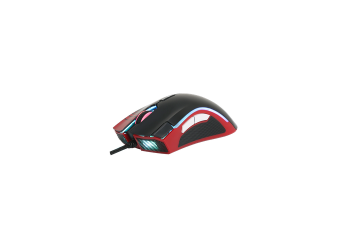 Mouse Gamer Checkpoint MX-200, Akatsuki, 7 Botones, 10000 DPI, RGB, Negro/Rojo-3