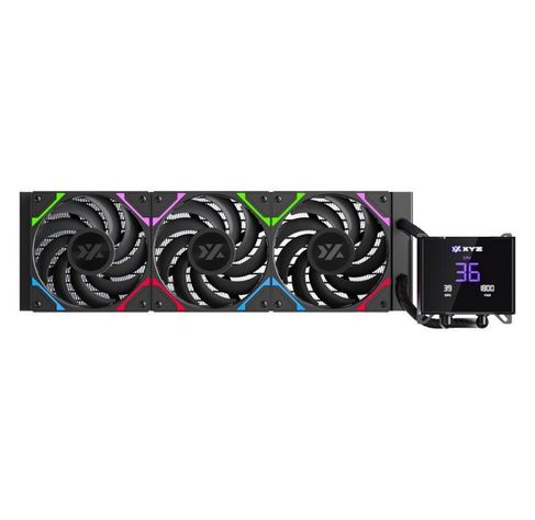 Refrigeración Líquida XYZ HYDROTEMP 360 Black, Alto Rendimiento, Pantalla LCD 3.5", Intel/AMD-0