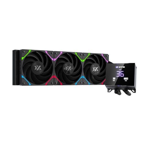 Refrigeración Líquida XYZ HYDROTEMP 360 Black, Alto Rendimiento, Pantalla LCD 3.5", Intel/AMD-1