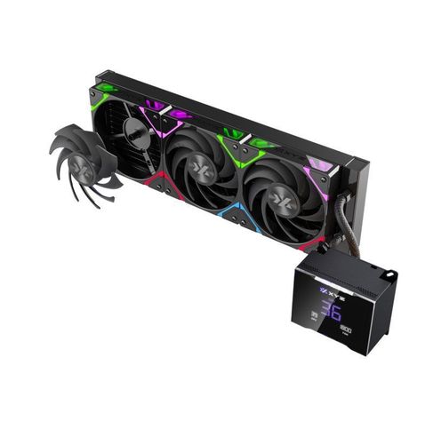 Refrigeración Líquida XYZ HYDROTEMP 360 Black, Alto Rendimiento, Pantalla LCD 3.5", Intel/AMD-2