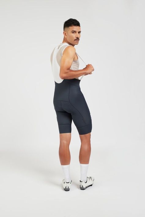Calza Short Ciclismo con tirantes Suarez Hard Anthracite 2.3-1