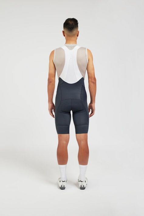 Calza Short Ciclismo con tirantes Suarez Hard Anthracite 2.3-4