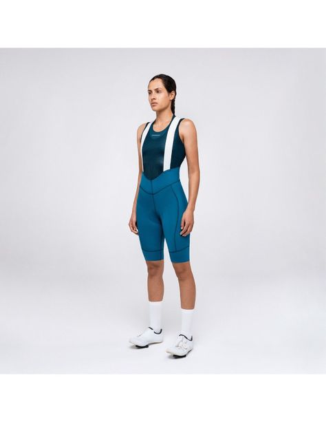 Calza Short Ciclismo con tirantes Suarez Hard Steel Blue W-0