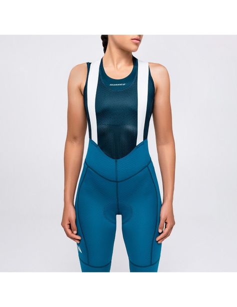 Calza Short Ciclismo con tirantes Suarez Hard Steel Blue W-2