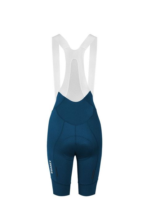 Calza Short Ciclismo con tirantes Suarez Hard Steel Blue W-4