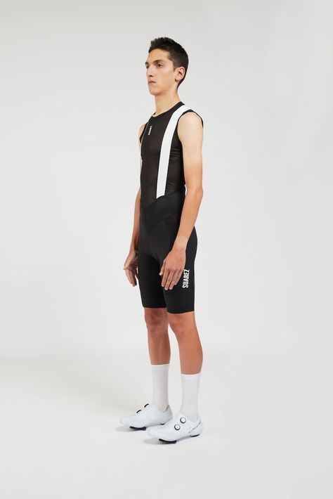 Calza Short Ciclismo con tirantes Suarez Hard Black 2.3-1