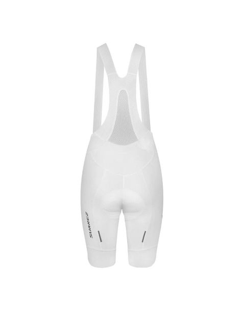 Calza Short Ciclismo con tirantes Suarez Hard White W-4