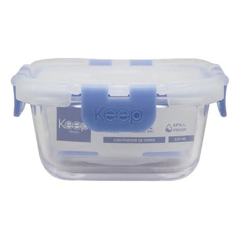 Contenedor Hermético 320 Ml Keep Color Azul-0