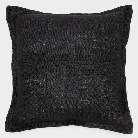Set 2 fundas de cojín rustic negro 50x50cm-1