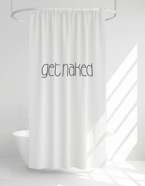 Cortina de baño get neked gris-0