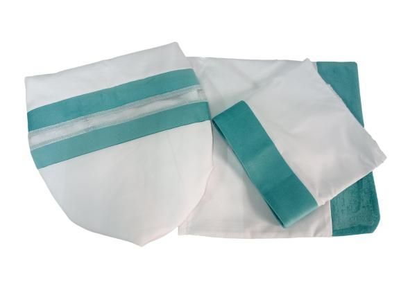 Set de Baño Muselina Turquesa -0