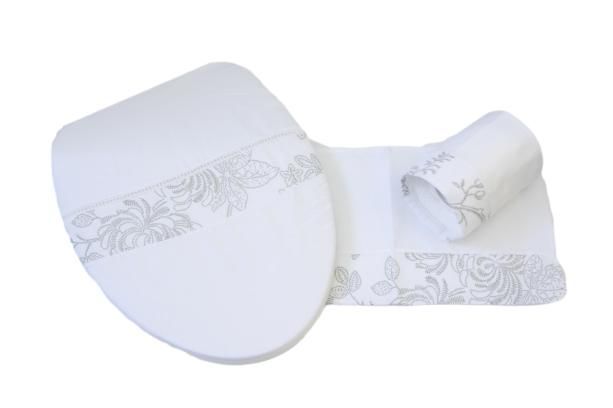 Set Baño Flor Gris -0
