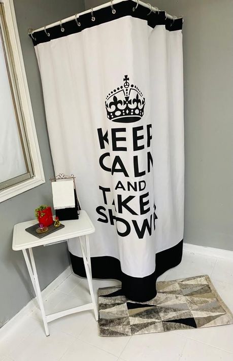 Cortina De Baño Keep Calm-0