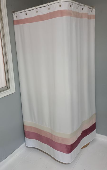 Cortina Baño Tricolor Palo Rosa-0