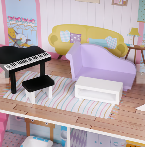 Casa de Muñeca Madera Kensington 125 cm-3