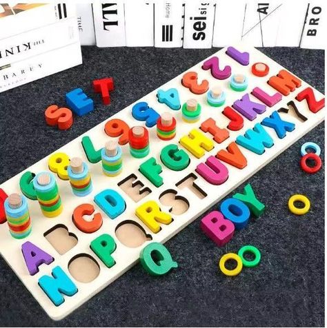 Rompecabezas De Números encaje Abecedario Niños cd10013-1