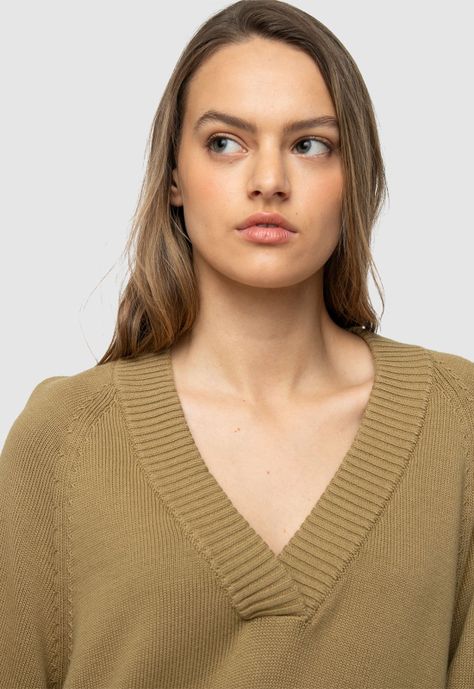 Women Sweater Beige Black Bubba-5