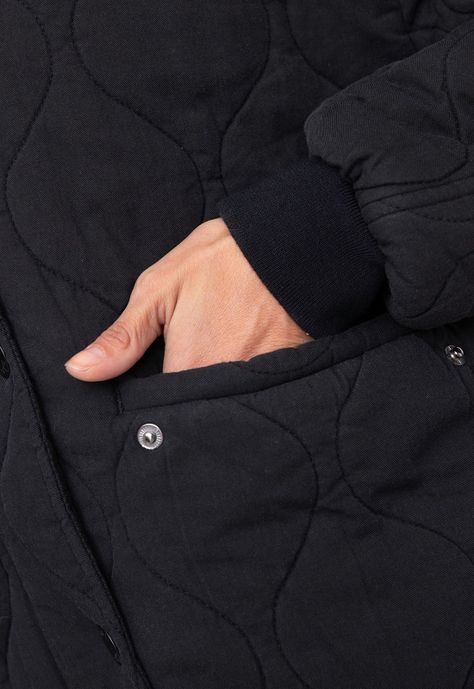 Women Bomber Jacket  Black Bubba-3