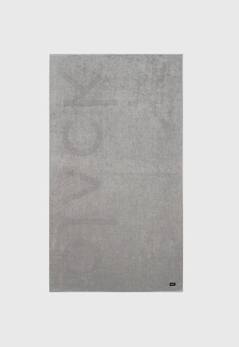 Beach Towel Light Grey Black Bubba-1