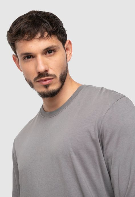 Long Shirt Light Grey  Black Bubba-3