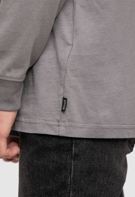 Long Shirt Light Grey  Black Bubba-4