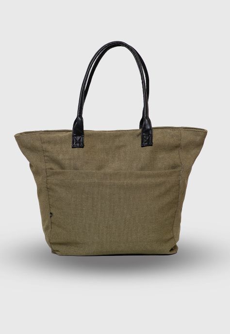 Tote Bag Canvas Moss Black Bubba-1