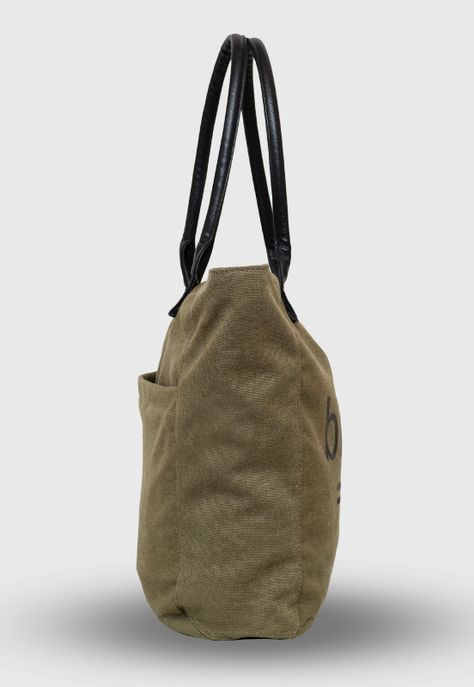 Tote Bag Canvas Moss Black Bubba-2