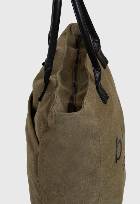 Tote Bag Canvas Moss Black Bubba-3