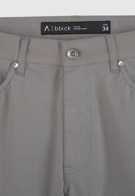 Pantalon Cotton Spandex Grey Black Bubba-2