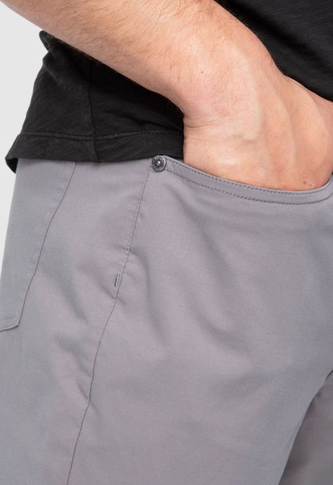 Pantalon Cotton Spandex Grey Black Bubba-5