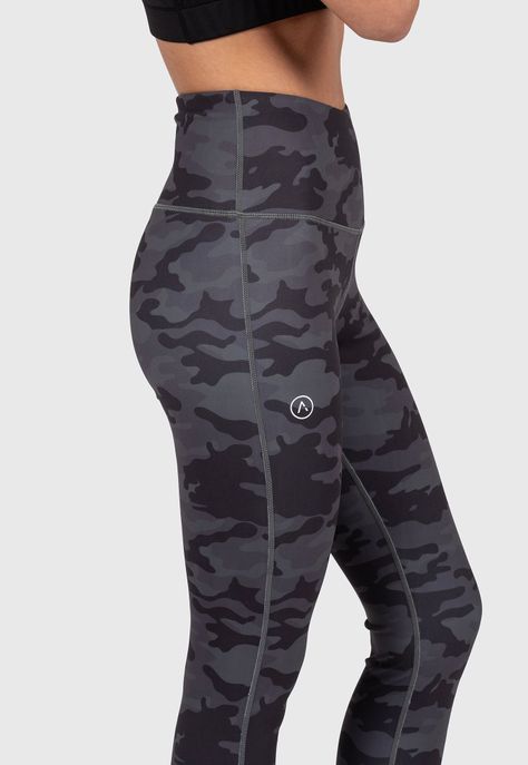 Women Leggins Active Military Black Bubba-3