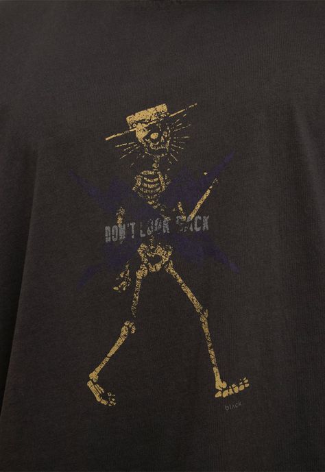 Cotton Tee Don'T Look Back Black  Black Bubba-3
