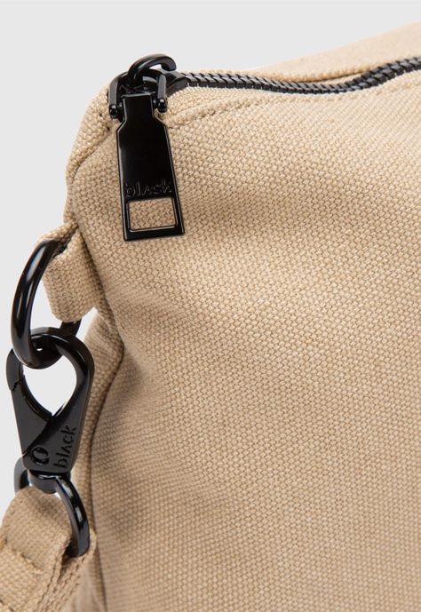 Neceser Canvas Beige Black Bubba-4