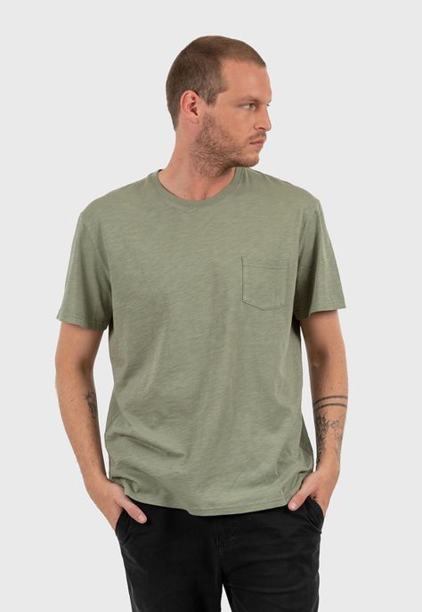 Essential Tee Pocket Military Black Bubba-0